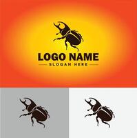 Beetle logo vector art icon graphics for company brand business logo template