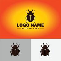 Beetle logo vector art icon graphics for company brand business logo template