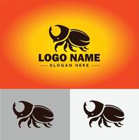 Beetle logo vector art icon graphics for company brand business logo template