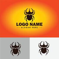 Beetle logo vector art icon graphics for company brand business logo template