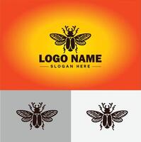 Beetle logo vector art icon graphics for company brand business logo template