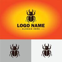 Beetle logo vector art icon graphics for company brand business logo template