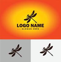 Dragonfly Logo vector art icon graphics for company brand business icon Dragonfly Logo template