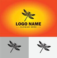 Dragonfly Logo vector art icon graphics for company brand business icon Dragonfly Logo template