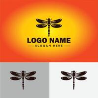 Dragonfly Logo vector art icon graphics for company brand business icon Dragonfly Logo template