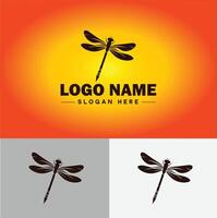 Dragonfly Logo vector art icon graphics for company brand business icon Dragonfly Logo template