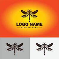 Dragonfly Logo vector art icon graphics for company brand business icon Dragonfly Logo template