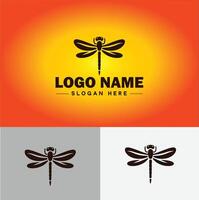 Dragonfly Logo vector art icon graphics for company brand business icon Dragonfly Logo template