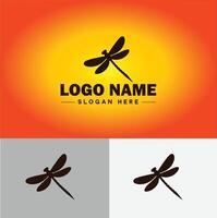 Dragonfly Logo vector art icon graphics for company brand business icon Dragonfly Logo template