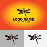 Dragonfly Logo vector art icon graphics for company brand business icon Dragonfly Logo template