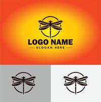 Dragonfly Logo vector art icon graphics for company brand business icon Dragonfly Logo template