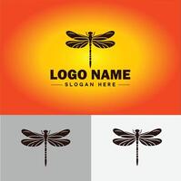 Dragonfly Logo vector art icon graphics for company brand business icon Dragonfly Logo template