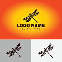 Dragonfly Logo vector art icon graphics for company brand business icon Dragonfly Logo template