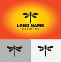 Dragonfly Logo vector art icon graphics for company brand business icon Dragonfly Logo template