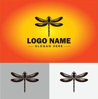 Dragonfly Logo vector art icon graphics for company brand business icon Dragonfly Logo template