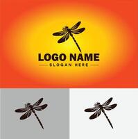 Dragonfly Logo vector art icon graphics for company brand business icon Dragonfly Logo template