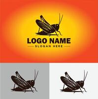 grasshopper Logo vector art icon graphics for company brand business icon grasshopper Logo template