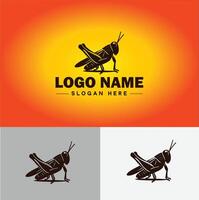 grasshopper Logo vector art icon graphics for company brand business icon grasshopper Logo template