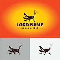 grasshopper Logo vector art icon graphics for company brand business icon grasshopper Logo template