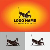 grasshopper Logo vector art icon graphics for company brand business icon grasshopper Logo template