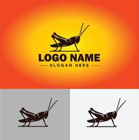 grasshopper Logo vector art icon graphics for company brand business icon grasshopper Logo template