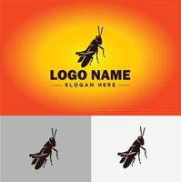 grasshopper Logo vector art icon graphics for company brand business icon grasshopper Logo template