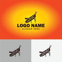 grasshopper Logo vector art icon graphics for company brand business icon grasshopper Logo template