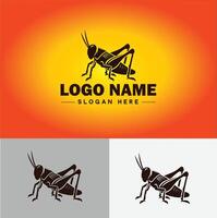 grasshopper Logo vector art icon graphics for company brand business icon grasshopper Logo template