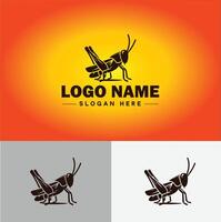 grasshopper Logo vector art icon graphics for company brand business icon grasshopper Logo template