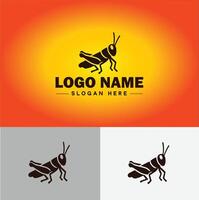 grasshopper Logo vector art icon graphics for company brand business icon grasshopper Logo template