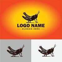 grasshopper Logo vector art icon graphics for company brand business icon grasshopper Logo template