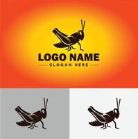 grasshopper Logo vector art icon graphics for company brand business icon grasshopper Logo template