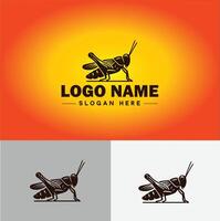 grasshopper Logo vector art icon graphics for company brand business icon grasshopper Logo template