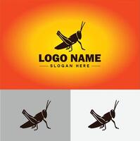 grasshopper Logo vector art icon graphics for company brand business icon grasshopper Logo template