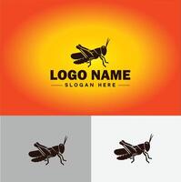 grasshopper Logo vector art icon graphics for company brand business icon grasshopper Logo template