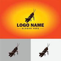 grasshopper Logo vector art icon graphics for company brand business icon grasshopper Logo template