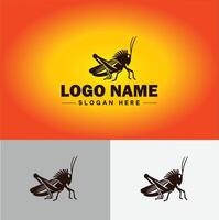 grasshopper Logo vector art icon graphics for company brand business icon grasshopper Logo template