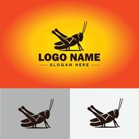 grasshopper Logo vector art icon graphics for company brand business icon grasshopper Logo template