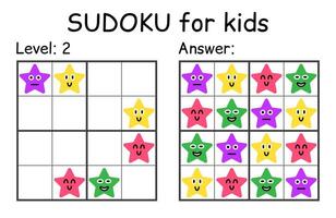 sudoku. niños y adulto matemático mosaico. niños juego. magia cuadrado. lógica rompecabezas juego. digital jeroglífico vector