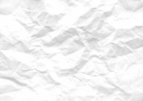 Crumpled paper abstract background texture. Texture of white crumpled paper background vector