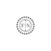 FX simple wedding initial concept with high quality logo design vector
