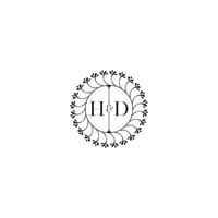 HD simple wedding initial concept with high quality logo design vector