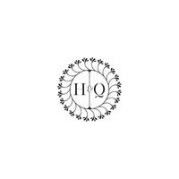 hq sencillo Boda inicial concepto con alto calidad logo diseño vector