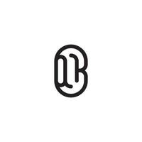 QK line simple round initial concept with high quality logo design vector