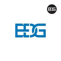 Letter EDG Monogram Logo Design vector