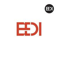 Letter EDI Monogram Logo Design vector