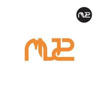 letra mu2 monograma logo diseño vector