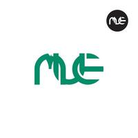 Letter MUE Monogram Logo Design vector