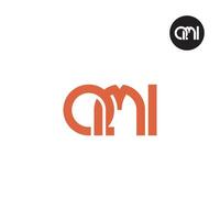 letra qmi monograma logo diseño vector