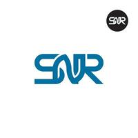 Letter SNR Monogram Logo Design vector
